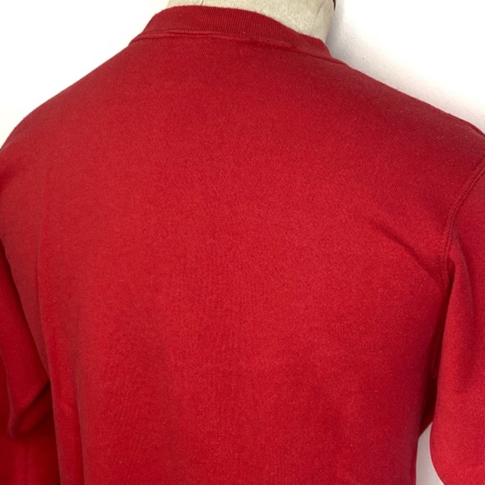 Vintage 90’s Florida In God We Trust Red Crewneck Sweatshirt Made in USA Medium - Picture 7 of 9